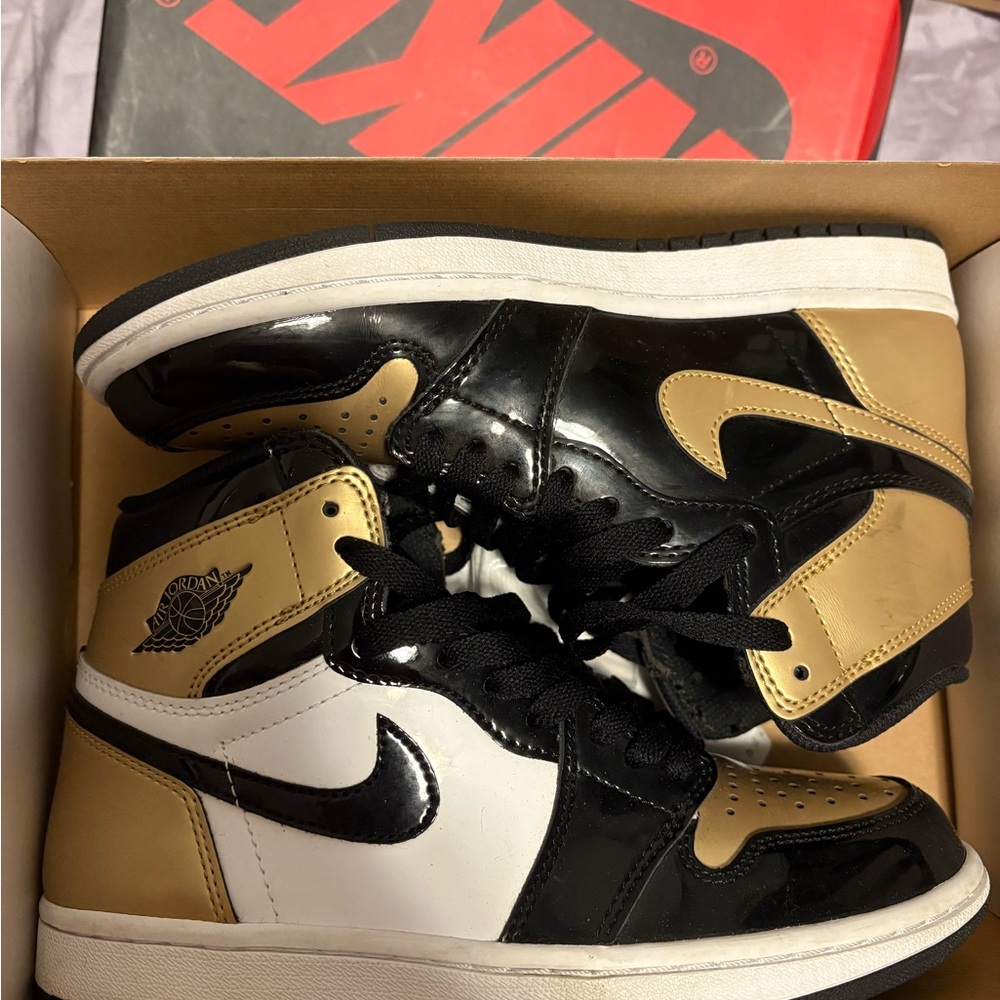 Nike Black and Gold Sneakers